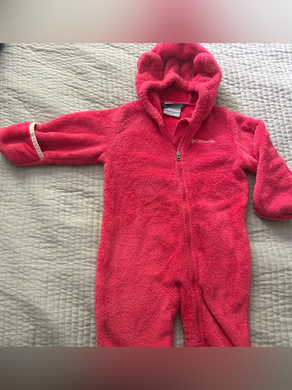 Columbia Baby Girl Fleece One-Piece Bunting Suit - Pink